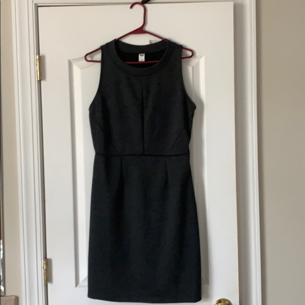 Gray figure flattering dress